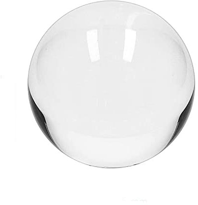 ZCBYBT Transparente K9-Kristallkugel, Kristallklarglas-Ball für Meditation, Weibliche Therapie, Kunstdekoration, Fotografie und Halterung Foto-Ball-Requisiten,7.9inch