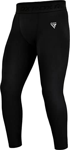 RDX MMA Pantalon de Compression Thermique, Pantalon avec Couches de Base, Sport Triathlon Gym Workout Running Training Boxe Fitness Pantalon de Cyclisme, Quick Cool Dry Tights Caleçon