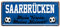 helges-shop Saarbrücken Fan Blechschild - Retro Fußball Schild - Deko Fanartikel für Wohnzimmer Kinderzimmer Werkstatt - schöne Geschenkidee für große und kleine Saarbrücker Fussball Fans - 28x12cm