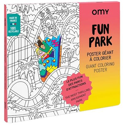 OMY Poster géant à colorier fun park - 70x100cm