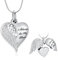Minicremation Herz-Urnen-Halsketten-Anhänger für Asche, Engelsflügel, Einäscherungsschmuck für Damen und Herren, Andenken, Asche, Schmuck mit Aufschrift Always in my Mind Forever in my Heart,