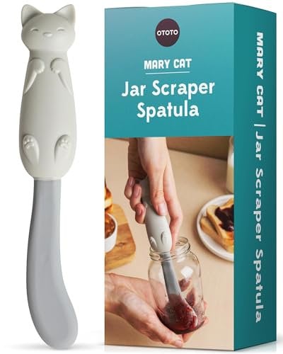 OTOTO Glasschaber, Pfannenwender, Silikonschaber, Glasspatel, niedliches Küchenzubehör, niedliche Küchenhelfer, einzigartige lustige Küchenhelfer für Feinschmecker, BPA-frei und 100% lebensmittelecht