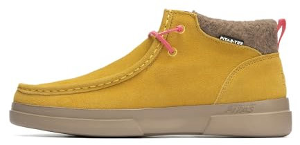 WALK IN PITAS | GARDA | Botas Mujer Casual | Botín Serraje | Bota Urbana de Caña Baja | Botas de Vestir | Botines Bajos Planos | Botín de Invierno | Calzado de PITAS | Mostaza 38