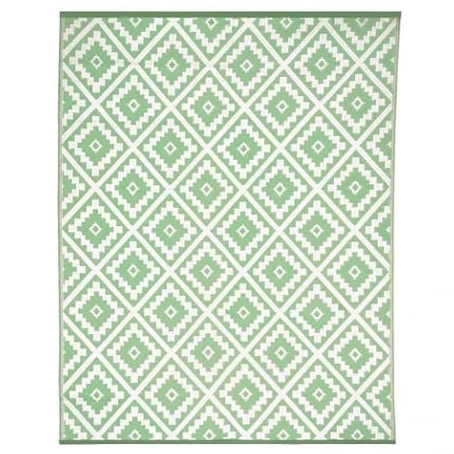 IDMarket - Tapis extérieur Bahamas Vert Sauge 270 x 370 CM