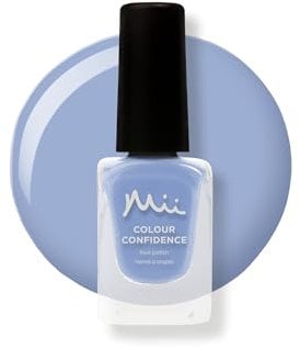 Mii Colour Confidence Quick Dry Nail Polish | Long Lasting Nail Polish & Fast Drying Nail Polish | Nail Strengthening Polish with Nourishing Formula | 14ml Nail Paint | Clear Skies, Cornflower Blue