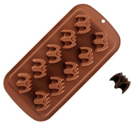 kesurpae Stampo da Forno Stampo per budino Prop Fai da Te Resistenza alle Alte Temperature Accessori per la casa Multiuso Forniture per Halloween Tortiera, Modello di Pipistrello