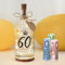 Seutgjie Geldgeschenke 60. Geburtstag Frau Mann 60 Geburtstag Geschenk LED Flaschenlicht mit Sprüche Personalisiertes Geburtstagsgeschenk