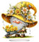 Diamond Painting Deko, Lilien Doppelseitig 5D Diamant Malerei Tischdeko, Gnome Diamant Malerei Kunst Set Ornamente, Zuhause Deko Geschenke für Frauen Mädchen