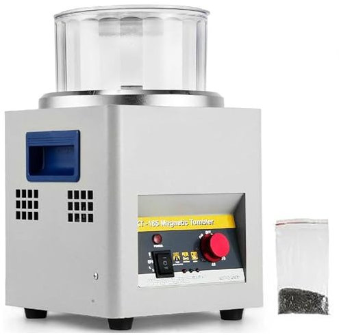 Lucidatrice per gioielli con buratto magnetico, lucidatrice per rettifica, barile per lucidatura da 7,3, lucidatura e lucidatura per gioielli, perni da 180 g,per parti metalliche