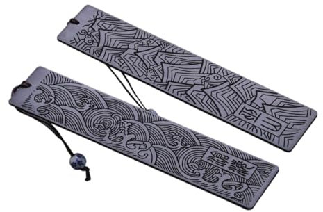 LALAFINA 2 Stück-pack Holz Lesezeichen Graviert Stabil Langlebig Buchdeko Geschenk Für Lesebegeisterte Männer Schüler