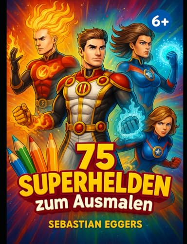 75 Superhelden zum ausmalen