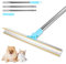 Dog Hair Remover Carpet Rake, Extendable Carpet Scraper 140cm, Long Handled Brush Effectively Removes Pet Hair from Sofa Mat Carpets, 30cm Wide, 180° Rotatable Broom