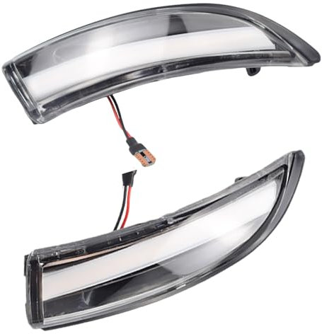 Fouedy Dynamische LED-Blinker, Blinker, Seitenspiegel, Blinker, Lmap für Ford Fiesta MK7 2008–2017, Ford B-Max 2012–2017
