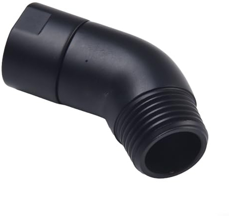 SiSinkal G1/2 Zoll Duschkopf-Winkeladapter, 135 Grad, schwarz, Badezimmer-Handbrause-Arm, Halterung, Stecker, verstellbares Kugelgelenk, Wandmontage, Innengewinde