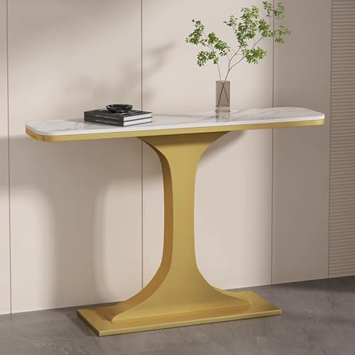Console d'entrée en marbre avec miroir, meuble TV mural moderne, meuble TV flottant, console multimédia murale, meuble de divertissement en bois avec porte à rabat, éclairage LED, design à d