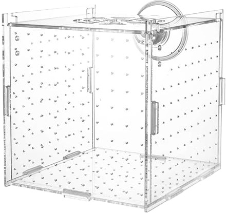 Aquarium Zuchtbox Klar-Acryl Aquarium Aufzuchtbox | Aufzuchtbehälter Trenngitter Brutbox Für Guppy Betta Jungfische Garnelen