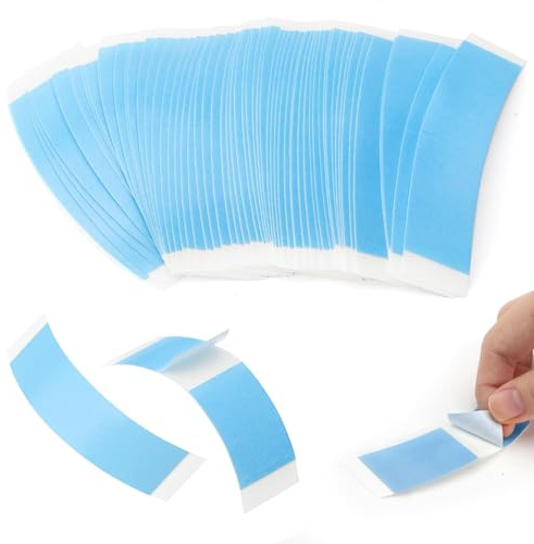 60pcs Colla per Protesi Capelli Impermeabile Invisibile Nastro Biadesivo per Parrucche Nastro per Parrucca Anteriore in Pizzo Adesivi per Parrucche per Capelli Toupet
