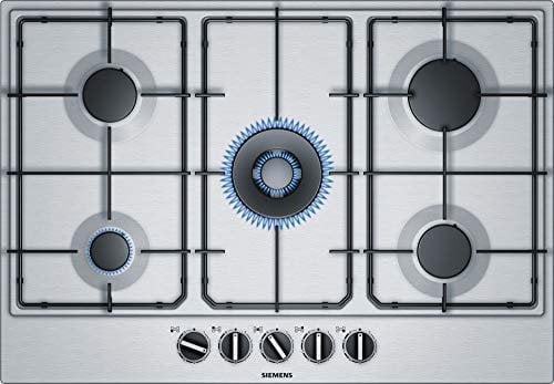 Siemens iQ100 ec7 a5qb80 piano cottura – piastra (incasso, piano di gas, acciaio inox, Acciaio Inox, Acciaio Smaltato, 1000 W)