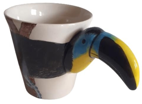 B2SEE Mug-toucan-tasse-animaux-3d-ceramique-gateau Fait Main Enfant Femme Garcon Fille de LTD