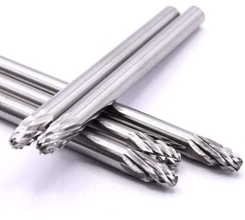 HobbyPower24 5X VHM Vollhartmetall Fräser Frässtift 3mm Raspel Gravur für Dremel Proxxon Zubehör