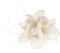 GEMVIE Bibi Mariage Femme Petit Chapeau Pince à Cheveux Fleur Broche Beige