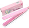 Plancha de pelo de 4 colores 2 en 1 mini alisador de pelo de cerámica turmalina placa belleza hierro plano rizador calefacción (rosa)