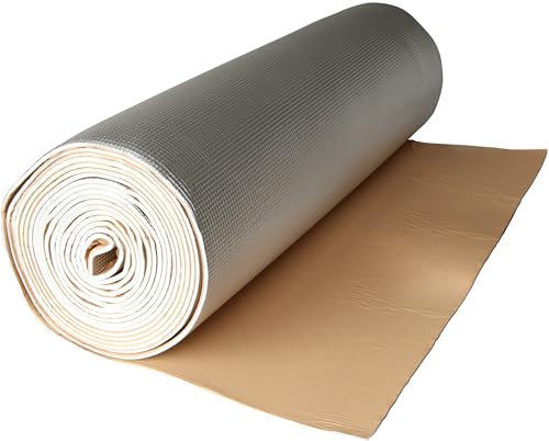 Phil trade Tapis d'isolation thermique acoustique avec aluminium 1 x 0,5 m