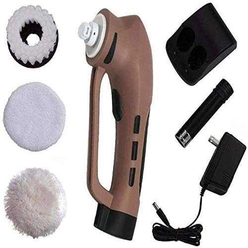 JTKDL Shoe Buffer Kit Elettrico Lucido for Scarpe Spazzola Lucidascarpe Dust Care Kit Senza Fili del Cuoio Cleaner Portable for Scarpe di Cuoio di Pulizia, oliatura e lucidatura