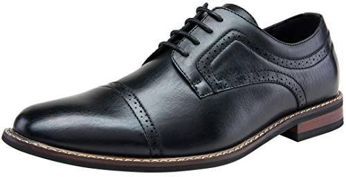 Jousen Men's Chukka Boots Desert Ankle Dress Boots 656A Black 10.5
