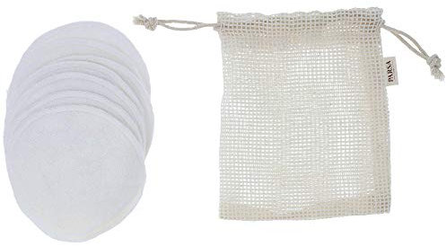 PARSA Beauty Nature Love Reinigungspads Bambus-Viskose – waschbare Abschminkpads wiederverwendbar, sanfte Reinigung nur mit Wasser, weiche & saugstarke Gesichtsreinigung, nachhaltig & hautschonend