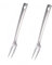 SBOMHS Fleischgabel Edelstahl Grillgabeln lange Vorlegegabel Länge 31CM Meat Forks Aufschnittgabel Serviergabel set Silber 2 Stück Küchenutensilien