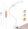 Lampe de Bureau à Pince, Lampe de Lecture LED Flexible avec Lumière Adjustable en 3 Couleurs et 10 Luminosités Protection les Yeux Parfait pour le Lit, le Tableau, le Chevet