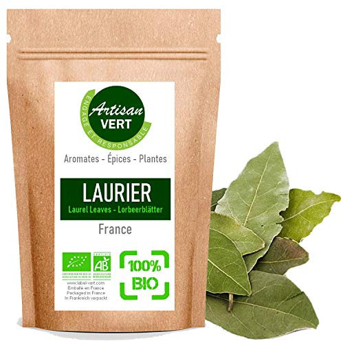 Feuilles de Laurier Entières 50g - Épice Naturelle Parfaite pour Vos Plats Salés, Soupes, Ragoûts et Marinades