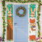 Moukeren Türbanner mit Aufschrift Happy Easter, niedliches Häschen und Eier, Frühlingsbanner für Innen- und Außenbereich, Wanddekoration, 2 Stück