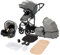 Poussettes Citadines Poussette 3 en 1 Tricycle Baby Walker Poussette Haute Paysage Poussettes Pliantes Trolley Bébé Landau pour Bébé 0-36 Mois (588 Gris)