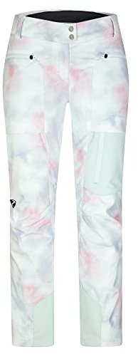 Ziener Damen TIPPA Ski-Hose/Snowboard-Hose | atmungsaktiv, wasserdicht, PFC frei, Cloudy Rainbow, 42