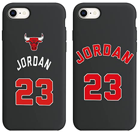 nurkorki [2 Confezioni] Cover per iPhone 8/iPhone 7/iPhone SE 2022/iPhone SE 2020 4.7,Stella Basketball 23 Jersey Pattern Anti Graffio Antiurto Morbida TPU Silicone Protezione Custodia Cover,01