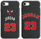 nurkorki [2 Stück] Hülle Kompatibel mit iPhone SE 2022/iPhone SE 2020/iPhone 8/iPhone 7 4.7,Basketball Player Star 23 Muster Gemustert Kratzfest Stoßfest Handyhülle Cover Premium TPU Silikon Case,01