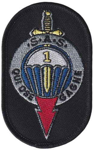 D500 - Ecusson Patch Brodé Thermocollant - 9,1 cm x 5,7 cm - Sas Qui Ose Gagne Force Spéciale 1er Rpima Parachutiste Armée Militaire