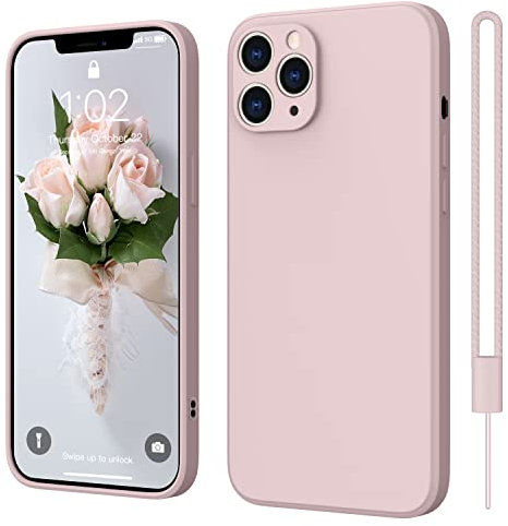 ElestBela iPhone 11 Pro Max Hülle Silikon Case, Ultra Dünn Slim mit Microfiber, Kratzfeste Rundumschutz Case Schutzhülle Hülle für iPhone 11 Pro Max 6.5'' Rosa