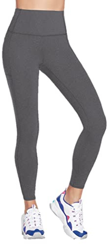 Skechers Women's GO Walk High Waisted Legging, Dark Grey, S