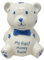 HTUK Sparschwein Teddy - Kinder Erste Spardose Blau & Rosa für Jungen & Mädchen