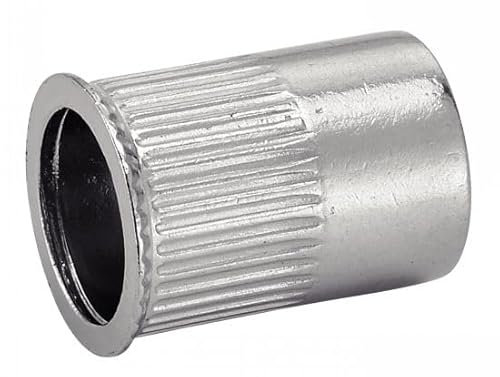 ACTON EEA20030 100 Stück Crimpmutter mit Bördelkopf, Edelstahl A2 – Ø 5 mm – 626335