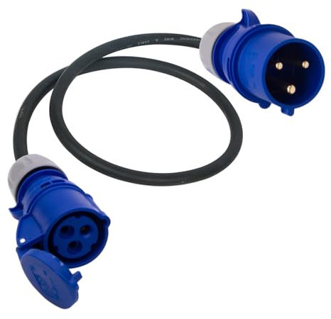 CEE Adapter Starkstrom, Vielseitiger Stromadapter für Starkstromgeräte mit Stecker und Kupplung (Nur Kabel)