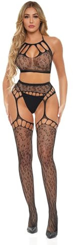 Pink Lipstick Lingerie_Rant With It 2Pc Bra Set Black, One Size