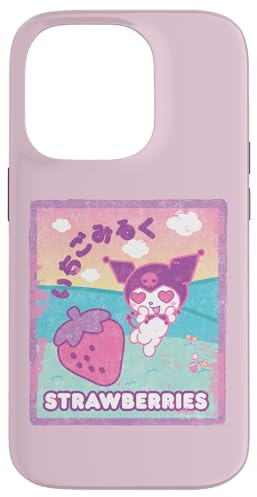 Kuromi Lait à la Fraise Coque pour iPhone 14 Pro