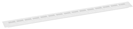 QUARKZMAN Luftgitterabdeckung, 1 Stück 600 x 50mm - Abdeckung aus Aluminiumlegierung für Lüftungsgitter, rechteckige Lüftungsgitter für Schuhschrank und Kleiderschrank (Silber)
