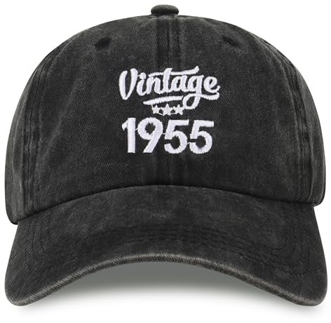 Merclix Cappello Baseball con Visiera - Regalo Uomo 30/40/50/60/70 Anni Compleanno per Nonno, Papà, Mamma