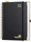 POPRUN Tagesplaner 2025 2026 Ringbuch mit Hardcover 30,5 x 22 cm, Tageskalender A4 1 Tag 1 Seite (Montag - Sonntag), Terminplaner (Aug.2025-Jul.2026) mit Plastiklineal - Schwarz
