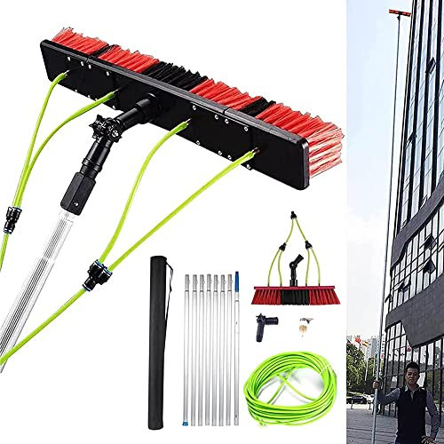 Pulitore per pannelli fotovoltaici e solari da 5 m per pulizia di finestre con acqua/tubo flessibile per la pulizia dei pannelli